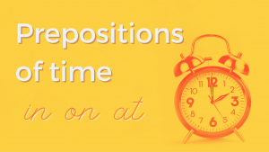 تدريبات على on in at