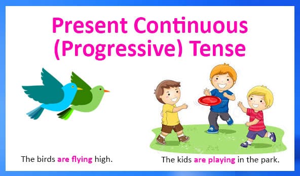 تدريبات على present continuous