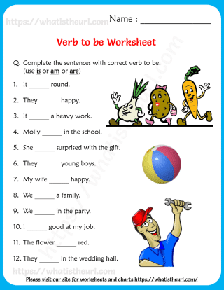 تمارين على verb to be للاطفال 2