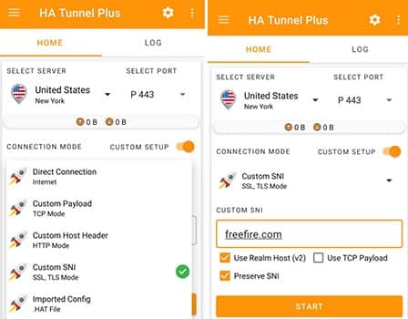 كيفية استخدام ha tunnel plus