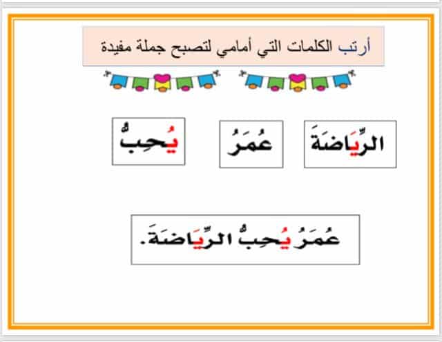 جمل تتضمن حرف الياء 1
