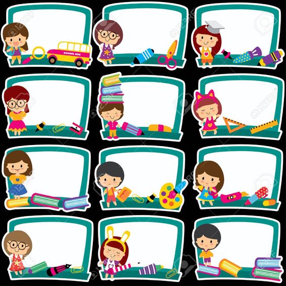 استكرات اسماء للمدرسه جاهزة للطباعة2