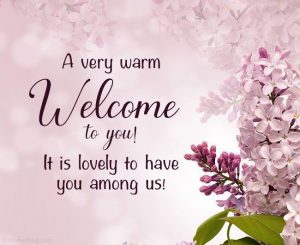 welcome message for friend