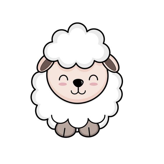 وجه خروف العيد كرتون1