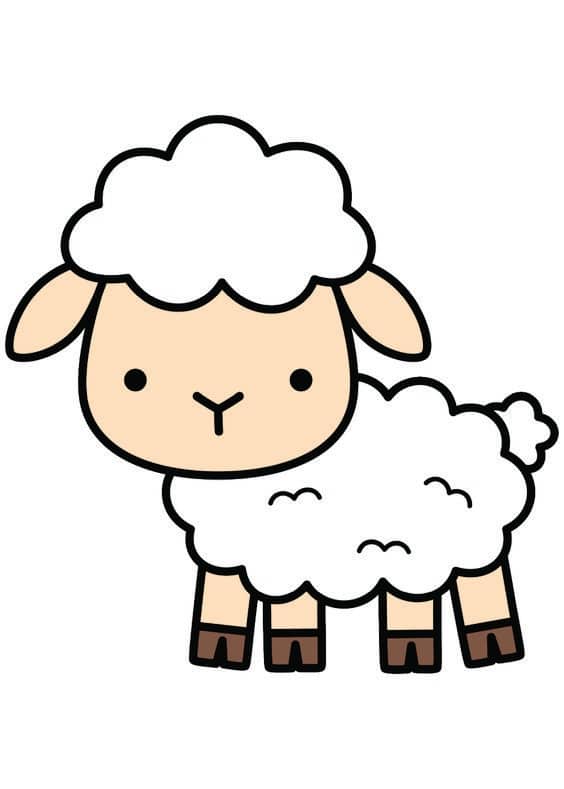 وجه خروف العيد كرتون2