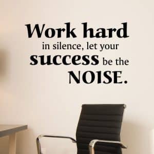 quotes about working in silence