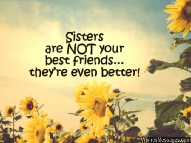 short heart touching lines for sister