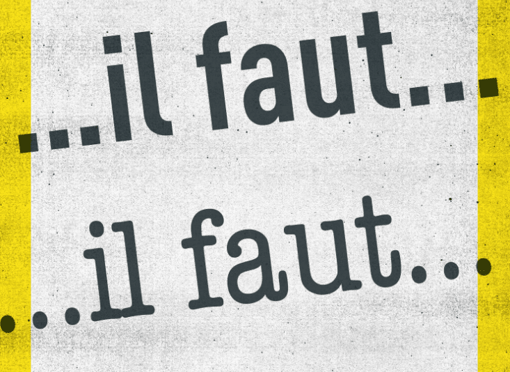 جمل بالفرنسية فيها il faut