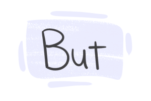 جمل بالانجليزي فيها but