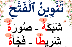 جمل فيها تنوين بالفتح