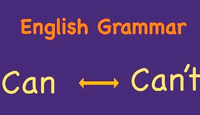 جمل بالانجليزية فيها can و can't