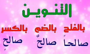 جمل فيها تنوين الكسر