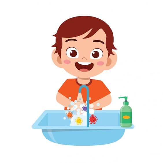 غسل اليدين للاطفال كرتون1