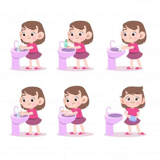 غسل اليدين للاطفال كرتون3