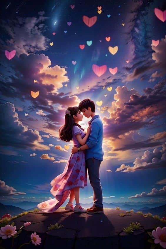 رمزيات حبيبين كرتونية2