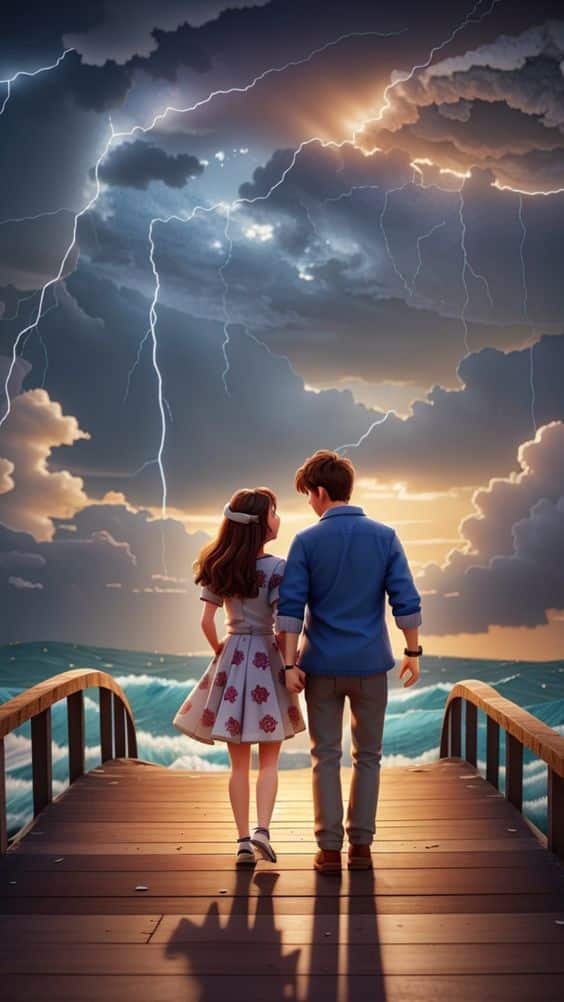 رمزيات حبيبين كرتونية4