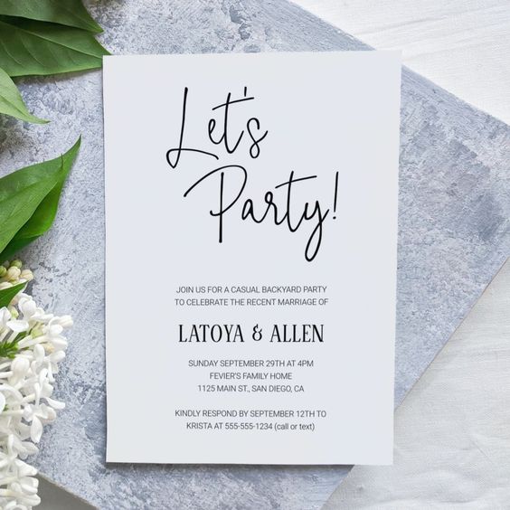 invitation message for event informal