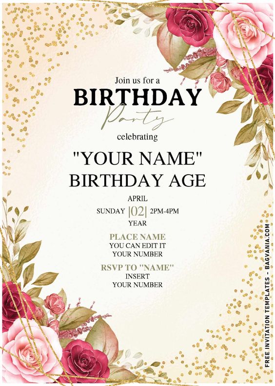 birthday invitation message for whatsappe