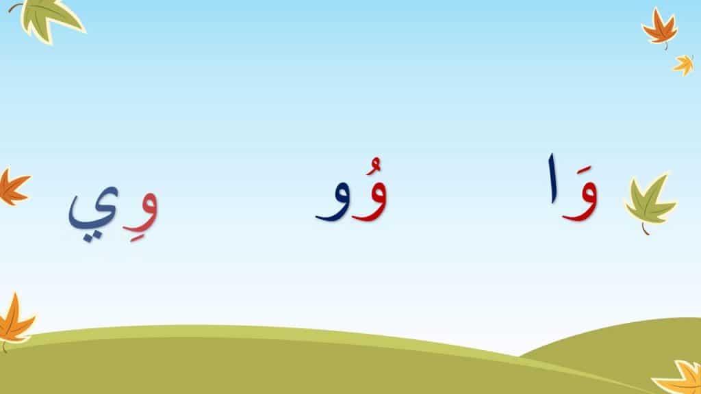 جمل بها مد بالواو