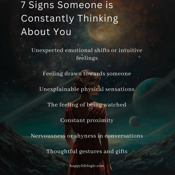 how do i know when someone is thinking about me
