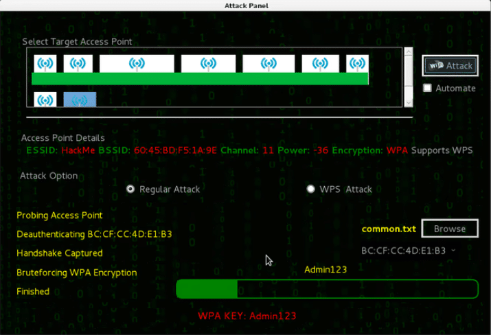 Some of the tools that help hack the 
 10 wi-fi into the Kalilinux system
