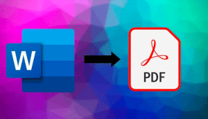 كيف احول الوورد الى pdf