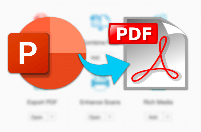 كيف احول بوربوينت الى pdf