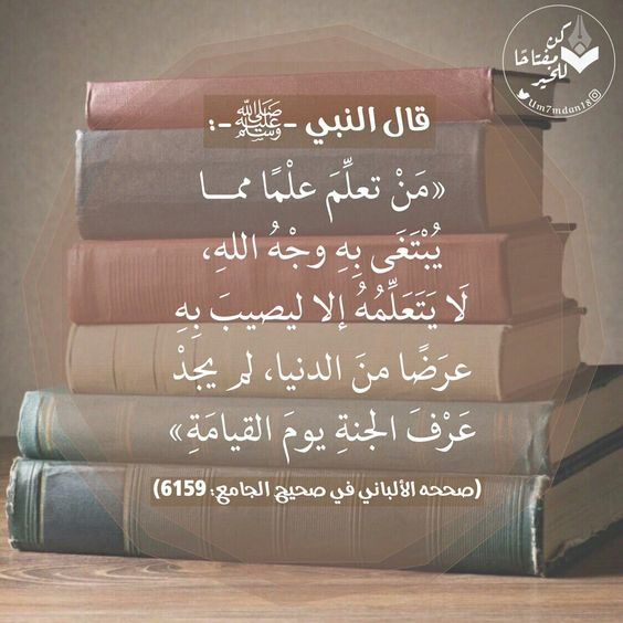 أحاديث عن طلب العلم
