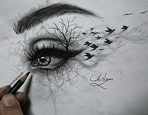 رسومات بالرصاص عميقة 4