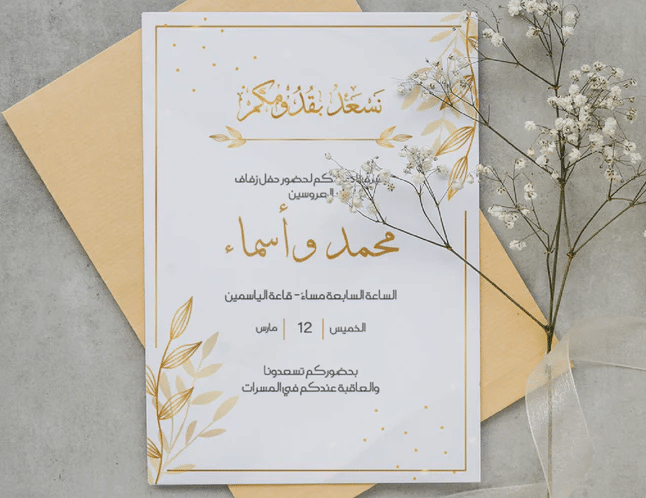 كرت دعوة زواج فارغ 2