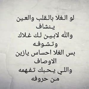 شعر بدوي عن الحب والغزل