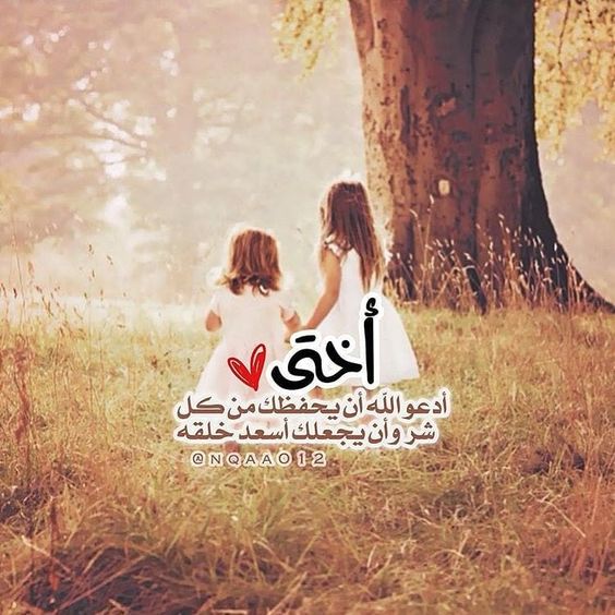 4كلمات وصور عن الاخت