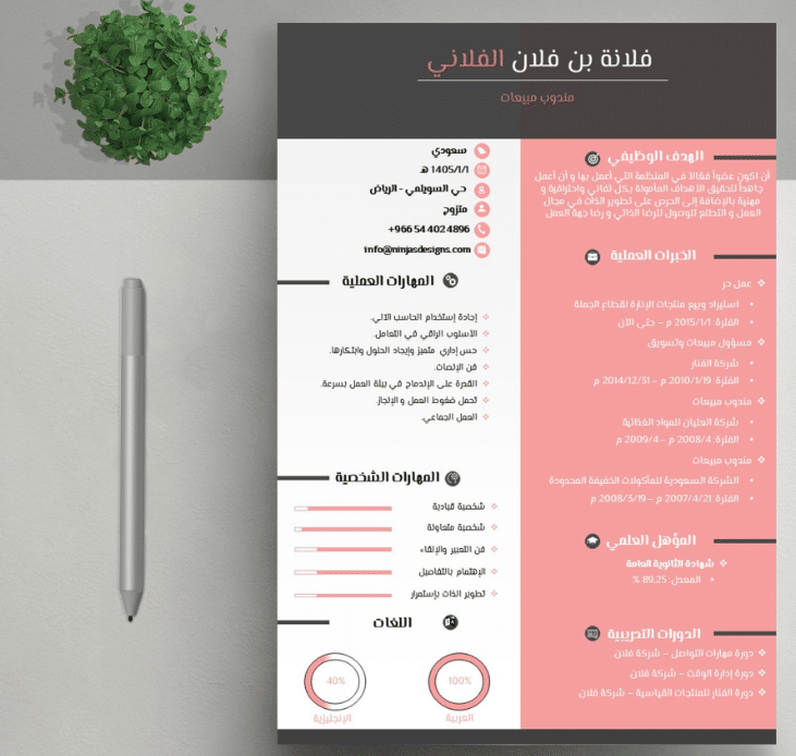 نبذة عن نفسي في السيرة الذاتية