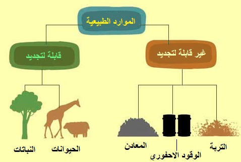 مفهوم الموارد الطبيعية