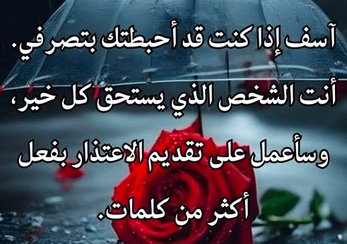 خواطر اعتذار لصديق