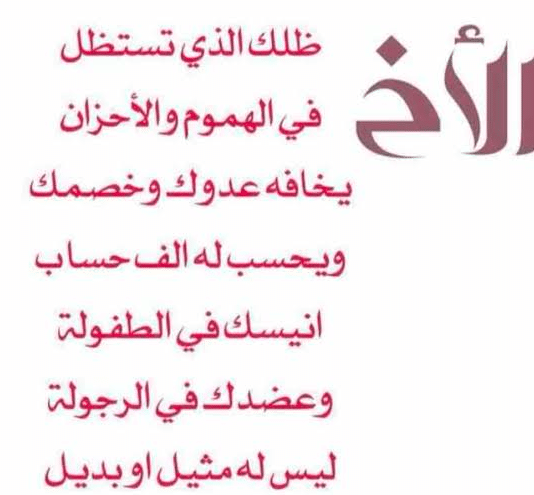 أشعار عراقية جميلة عن الأخوة