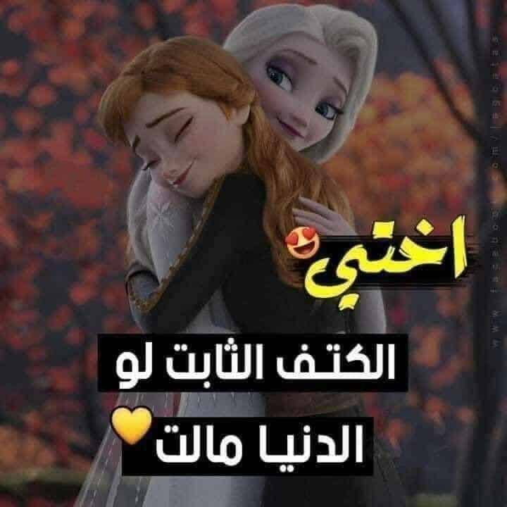 عبارة جميلة و مؤثرة عن الاخت