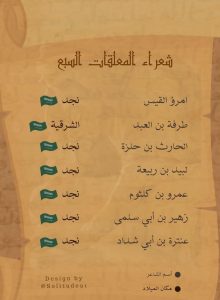من هم شعراء المعلقات السبع