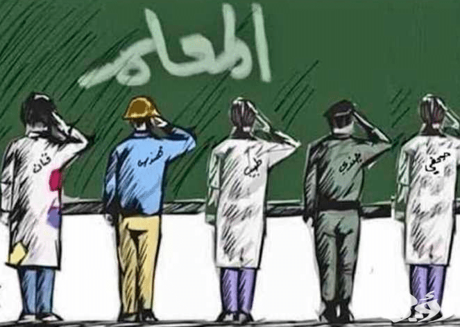 اذاعة مدرسية باللغة الانجليزية عن المعلم