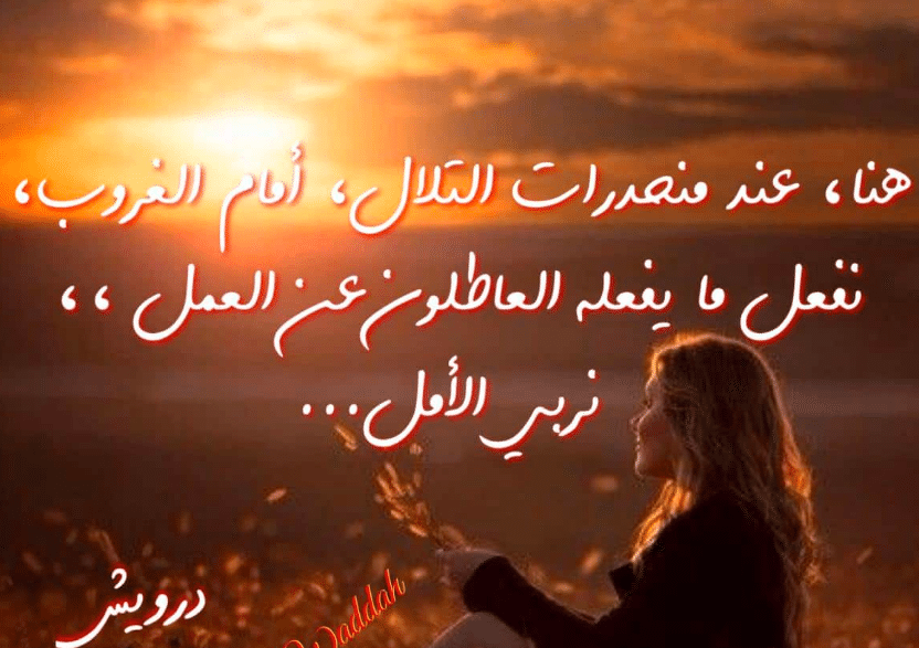شعر عن غروب الشمس والحب