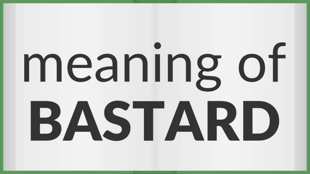 معنى bastard بالانجليزي