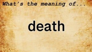 معنى كلمة death بالانجليزي