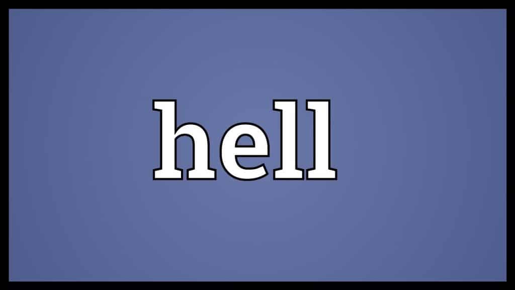 مصطلحات كلمة hell بالانجليزي