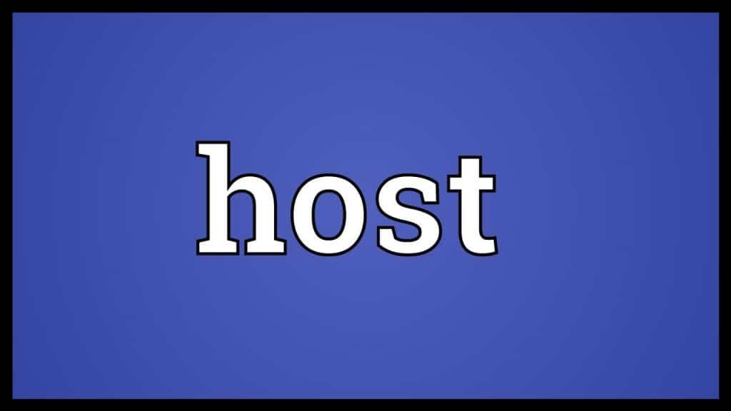 معنى كلمة host بالانجليزي والعربي