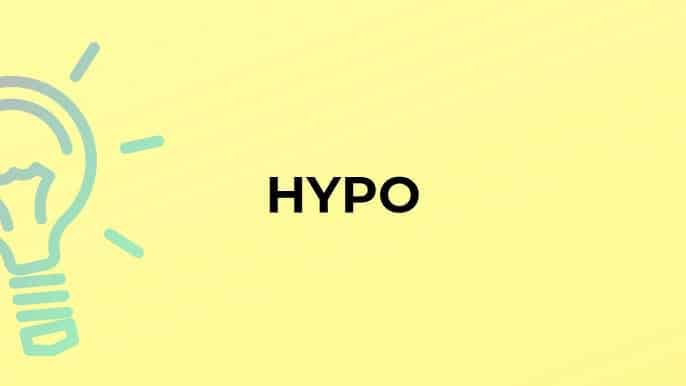 اشتقاقات hypo بالانجليزي وترجمتها