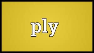 معنى ply بالانجليزي والعربي مع الأمثلة