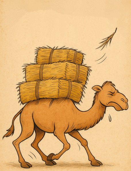معنى المثل الانجليزي المشهور the last straw