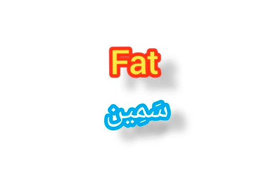 معنى fat بالعربي والانجليزي