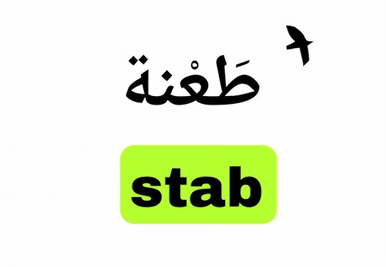 معنى كلمة stab بالعربي والانجليزي