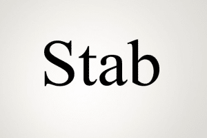 معنى كلمة stab بالعربي والانجليزي